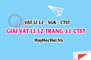 Giải Vật lí 12 trang 11 Chân trời sáng tạo SGK